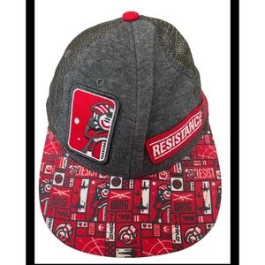 Disney Parks Star Wars Resistance Baseball Cap Hat Youth Size Snapback Red Gray